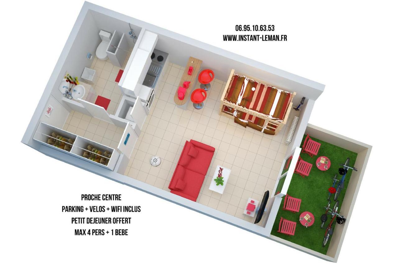 Instant-Leman II Apartment โทนง-เลส์-แบงส์ ภายนอก รูปภาพ